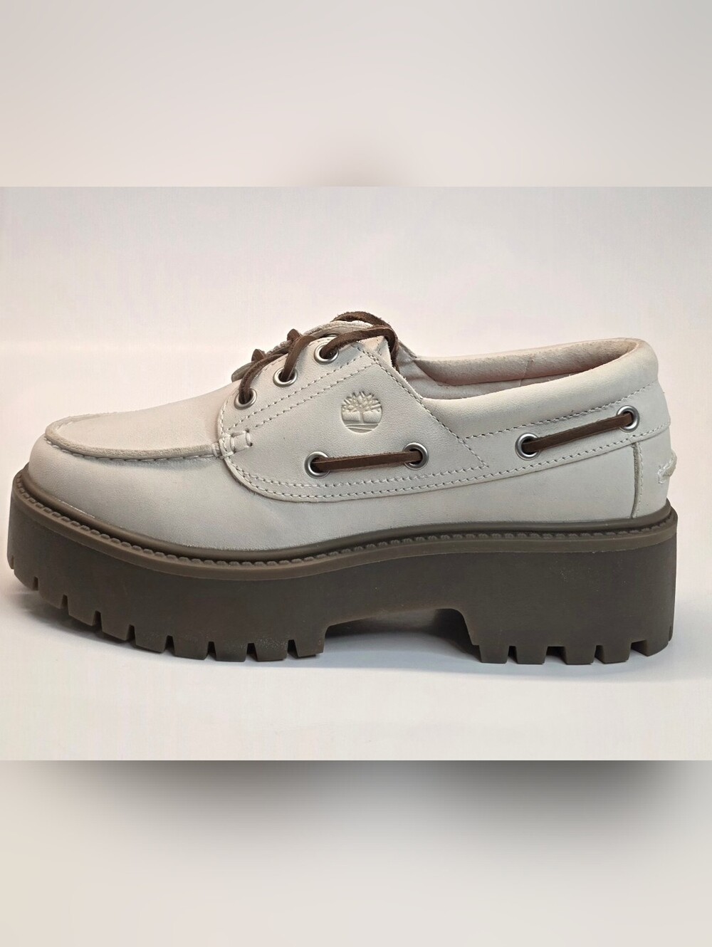 Brand-New Timberland Women's Stone Street Platform Boat Shoe Size 8